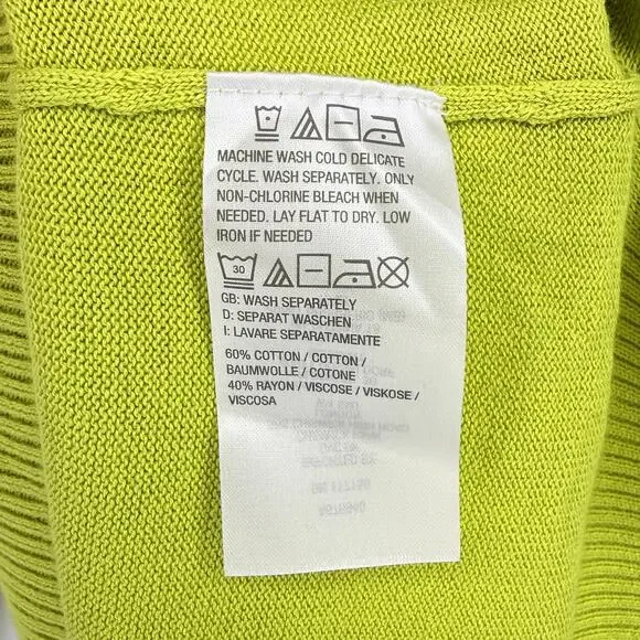 Belle by Kim Gravel Preppy Rainbow Cuff Sweater Women's Size Large Boat Neck - Picture 6 of 6